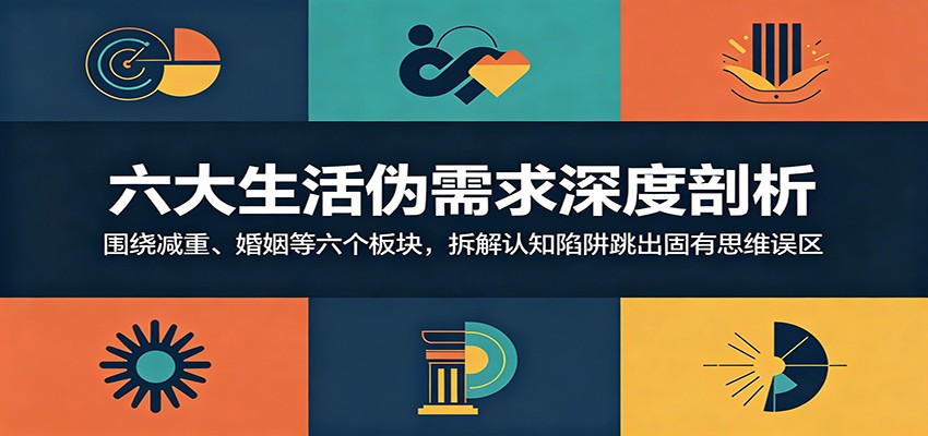 六大生活伪需求深度剖析:围绕减重、婚姻等六个板块,拆解认知陷阱跳出固有思维误区-百盟网
