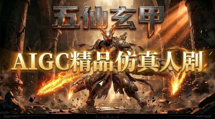 AIGC精品仿真人短剧教学，以五仙玄甲风为例展示保姆级实操教学-百盟网