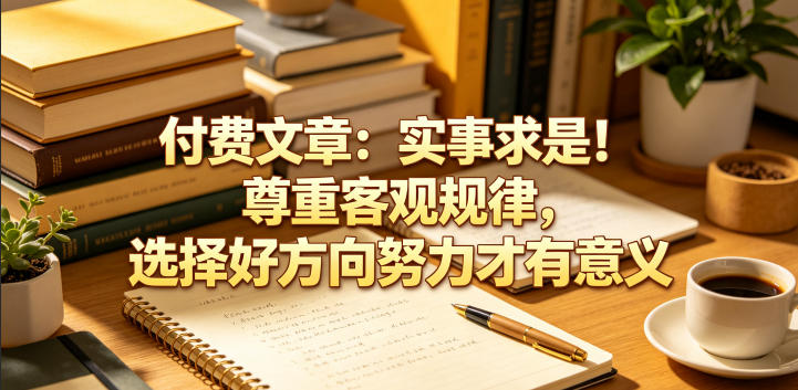 付费文章：实事求是！尊重客观规律，选择好方向努力才有意义-百盟网