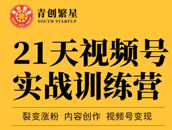 张萌21天视频号实战训练营,裂变涨粉、内容创作、视频号变现 价值298元-百盟网
