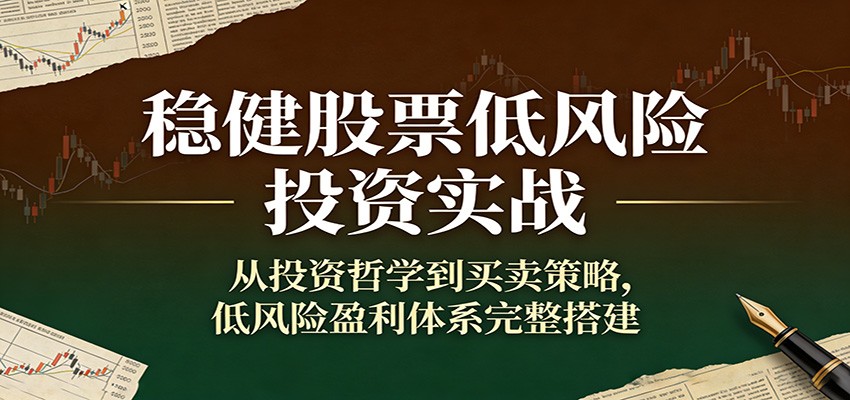 稳健股票低风险投资实战:从投资哲学到买卖策略,低风险盈利体系完整搭建-百盟网
