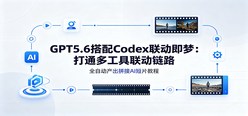 GPT5.6搭配Codex联动即梦：打通多工具联动链路，全自动产出拼接AI短片教程-百盟网