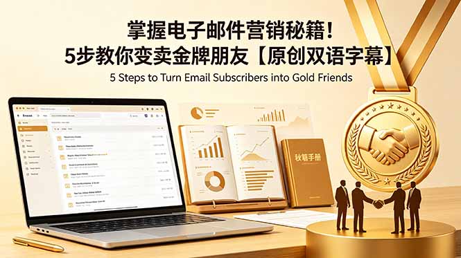 掌握电子邮件营销秘籍！5步教你变卖金牌朋友【原创双语字幕】-百盟网