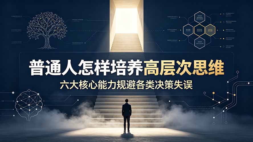 付费文章：普通人怎样培养高层次思维，六大核心能力规避各类决策失误-百盟网