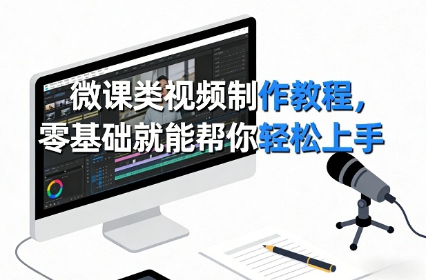 微课类视频制作教程，零基础就能帮你轻松上手-百盟网
