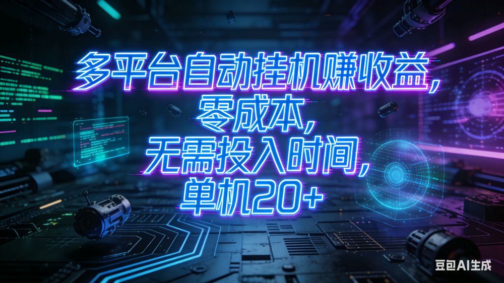 多平台自动挂机赚收益,零成本,无需投入时间,单机 20+-百盟网