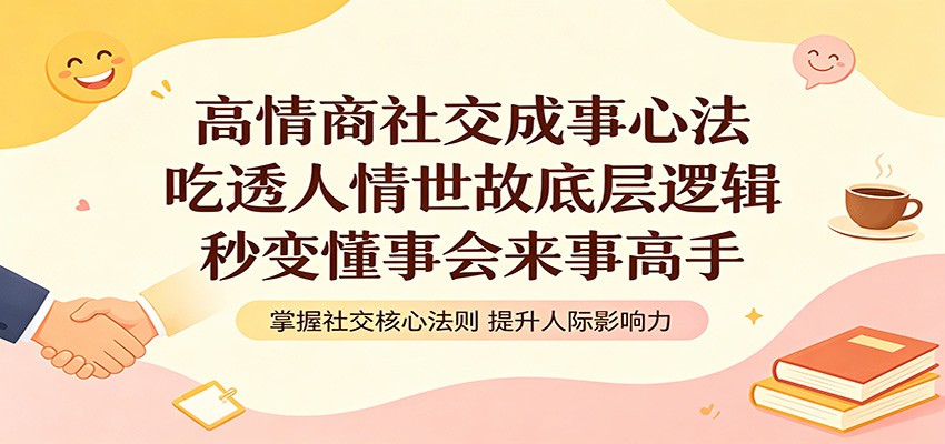 高情商社交成事心法：吃透人情世故底层逻辑，秒变懂事会来事高手-百盟网