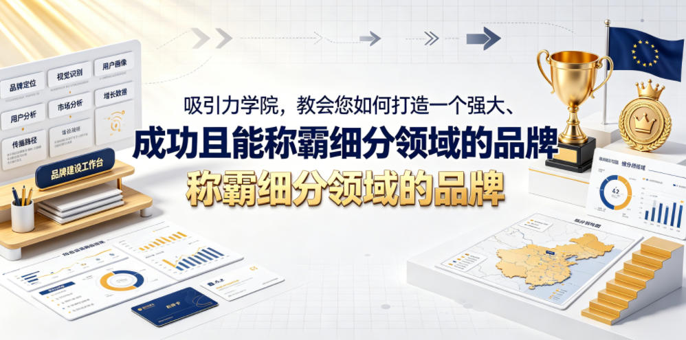 吸引力学院，教会您如何打造一个强大、成功且能称霸细分领域的品牌！【原创双语字幕】-百盟网