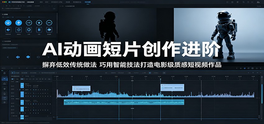AI动画短片创作进阶:摒弃低效传统做法,巧用智能技法打造电影级质感短视频作品-百盟网