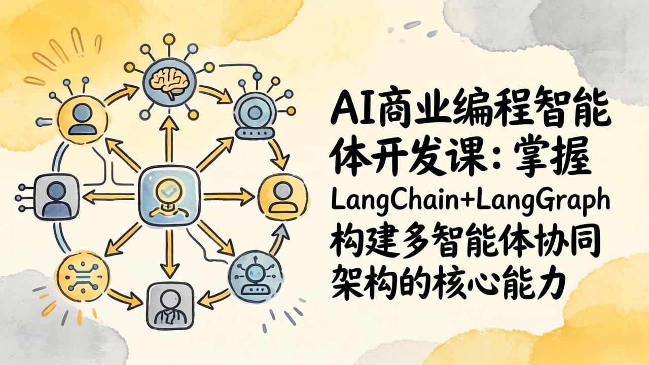 AI商业编程智能体开发课：掌握LangChain+LangGraph构建多智能体协同架构的核心能力-百盟网