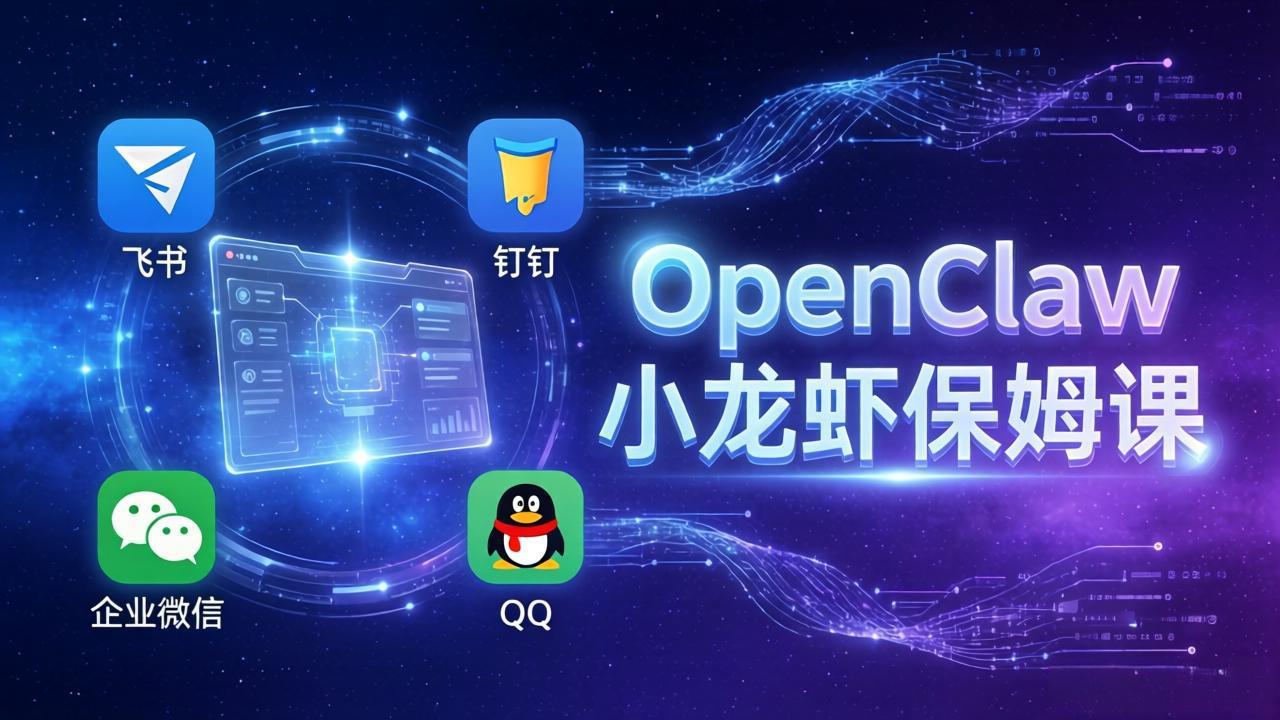 OpenClaw小龙虾保姆课: Windows/macOS/Linux/Docker全系统安装,飞书+钉钉+企业微信+QQ 全接入-百盟网