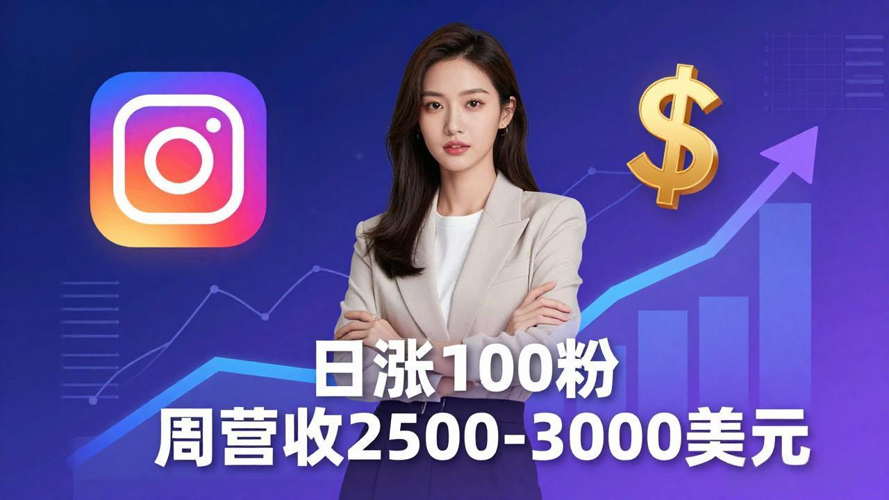 想做数字产品？Sheri亲授：日涨100粉、每周2500至3000美元的营收，Instagram躺着赚-百盟网