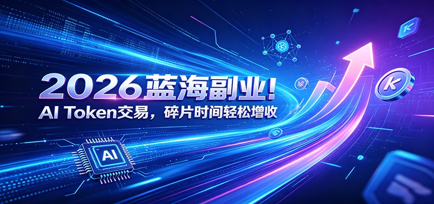 2026蓝海副业！AI Token交易，碎片时间轻松增收-百盟网