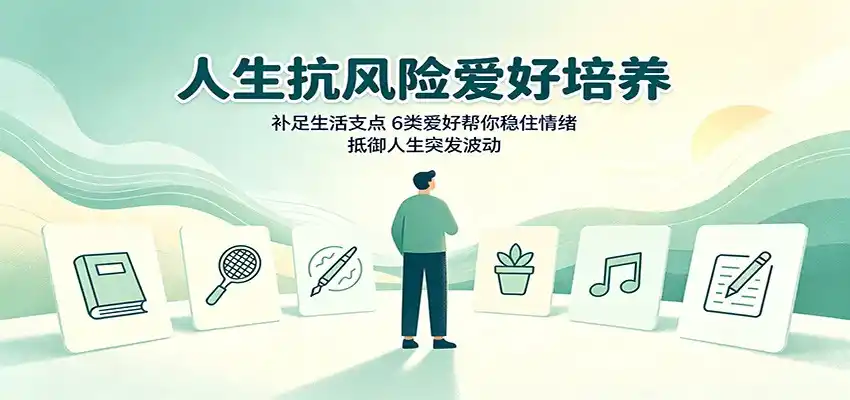 人生抗风险爱好培养：补足生活支点，6类爱好帮你稳住情绪，抵御人生突发波动-百盟网