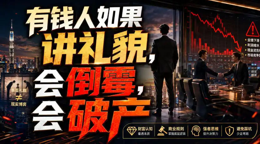 付费文章:有钱人如果讲礼貌,会倒霉,会破产-百盟网