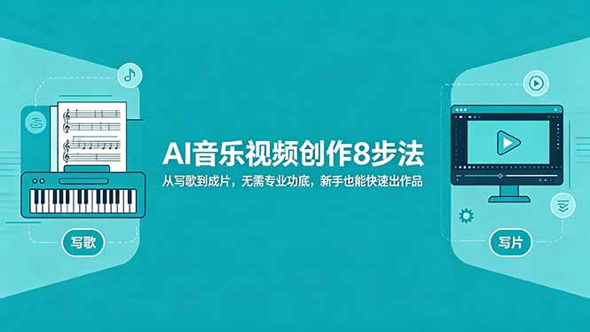 AI音乐视频创作8步法：从写歌到成片，无需专业功底，新手也能快速出作品-百盟网