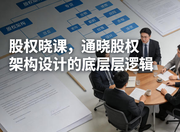 股权晓课,通晓股权架构设计的底层逻辑-百盟网