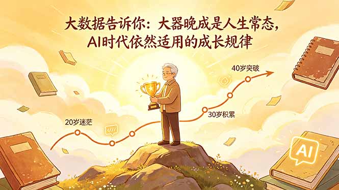 付费文章：大数据告诉你：大器晚成是人生常态，AI 时代依然适用的成长规律-百盟网