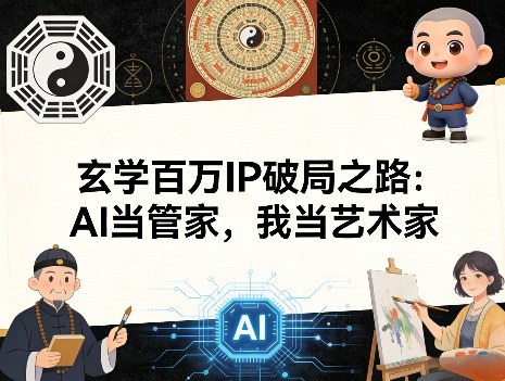 玄学百万IP破局之路:AI当管家,我当艺术家-百盟网