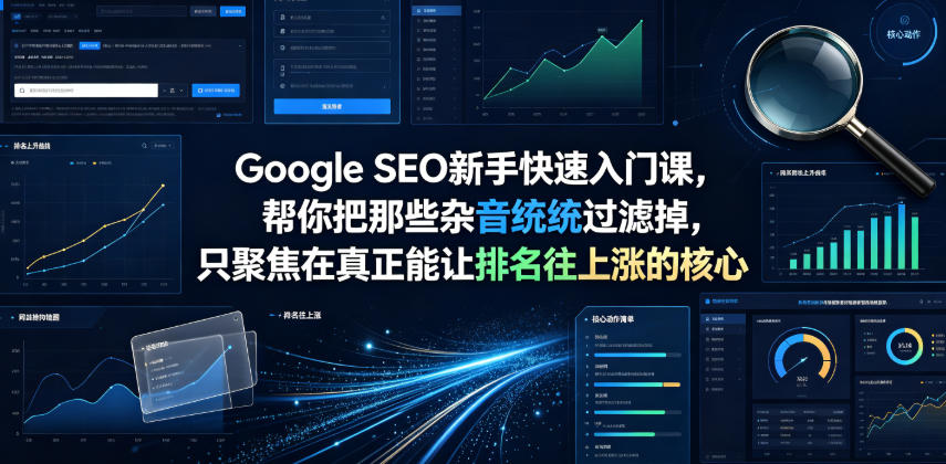 Google SEO新手快速入门课，帮你把那些杂音统统过滤掉，只聚焦在真正能让排名往上涨的核心动作【原创双语字幕】-百盟网