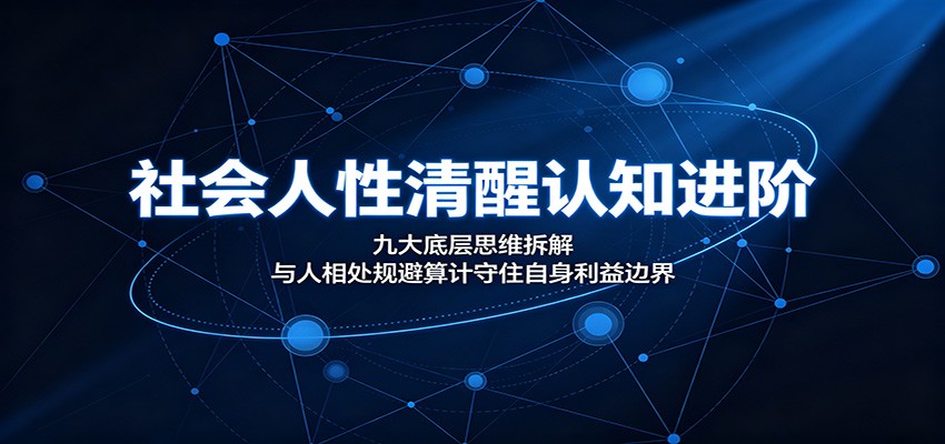社会人性清醒认知进阶:九大底层思维拆解,与人相处规避算计守住自身利益边界-百盟网