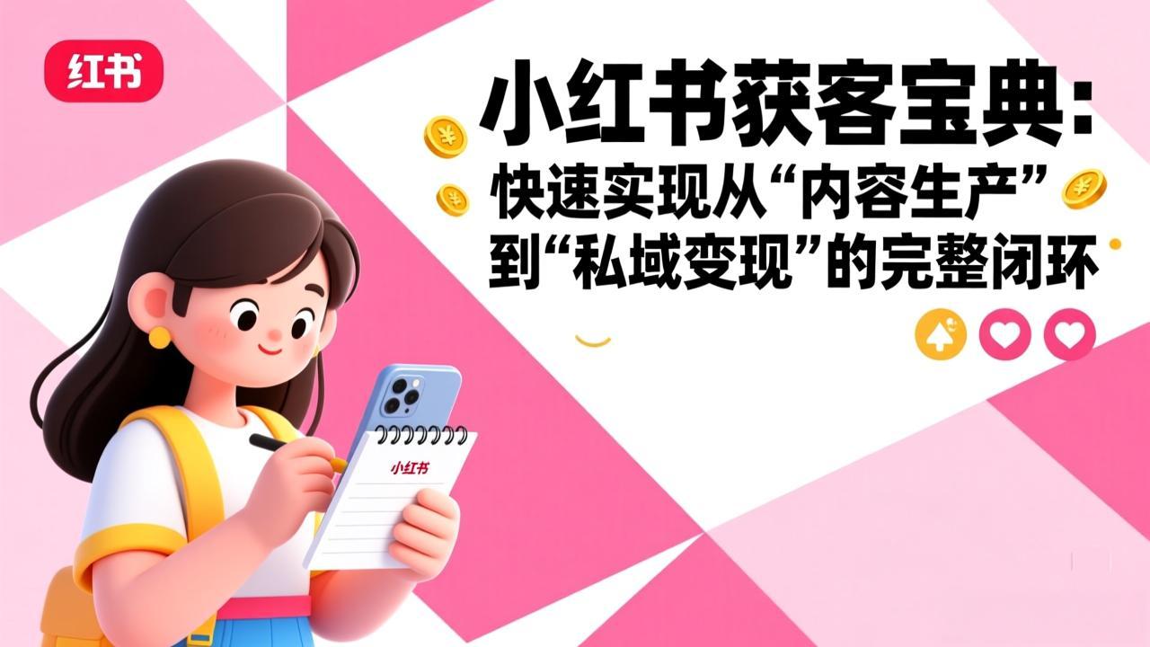 小红书获客宝典：快速实现从“内容生产”到“私域变现”的完整闭环-百盟网