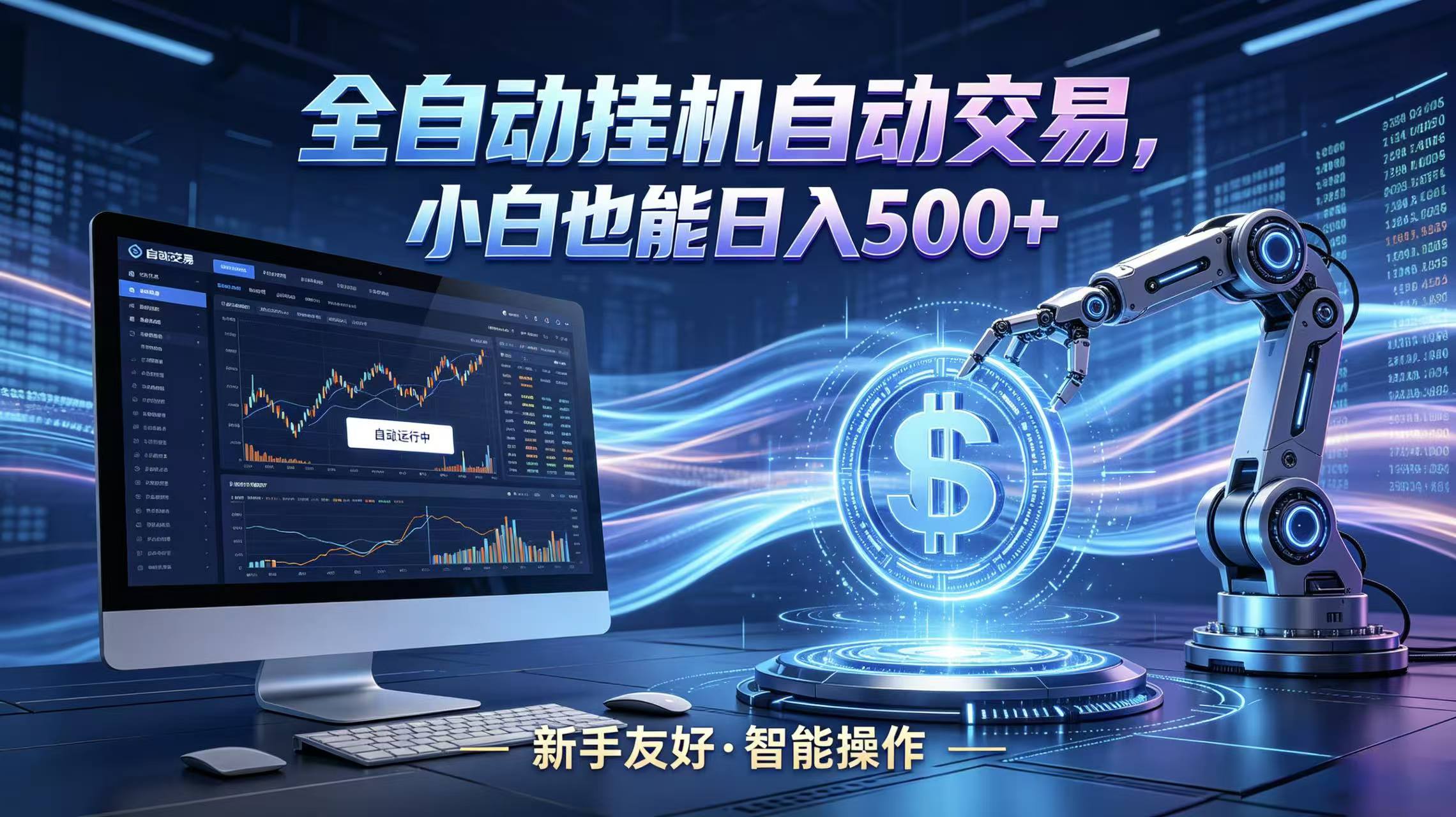 全新智能化交易助手，傻瓜式操作，小白也能快速上手，轻松实现日入500+-百盟网