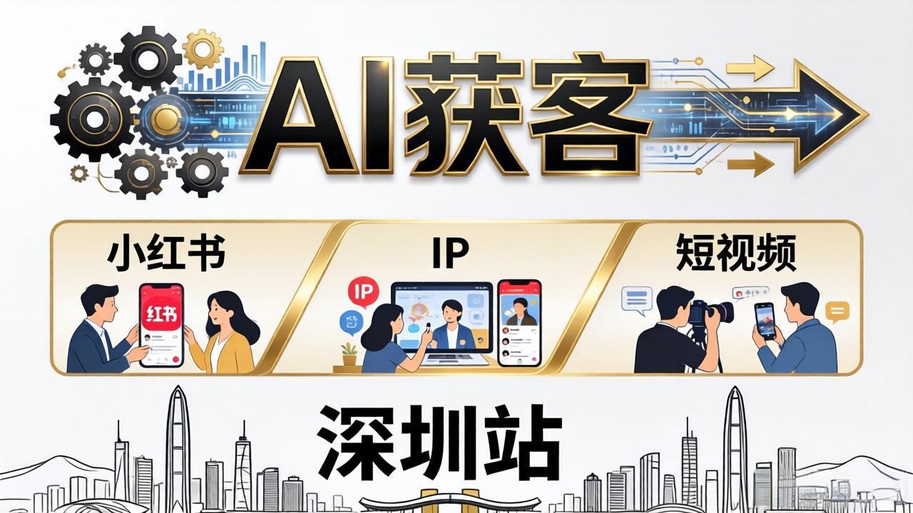 2026AI获客大课深圳站:4月17日-19日3天2夜拆透小红书+IP+短视频,老板操盘手必来-百盟网