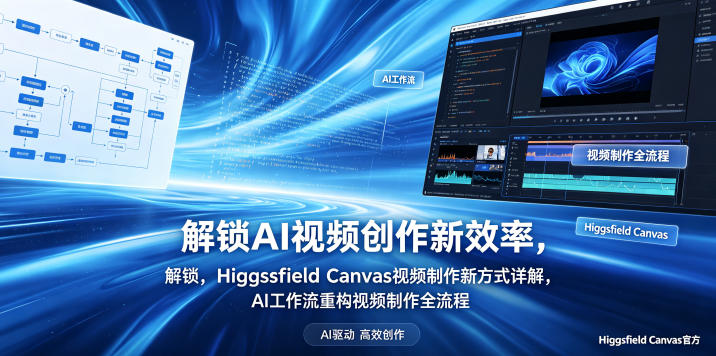 解锁AI视频创作新效率，Higgsfield Canvas视频制作新方式详解，AI工作流重构视频制作全流程-百盟网