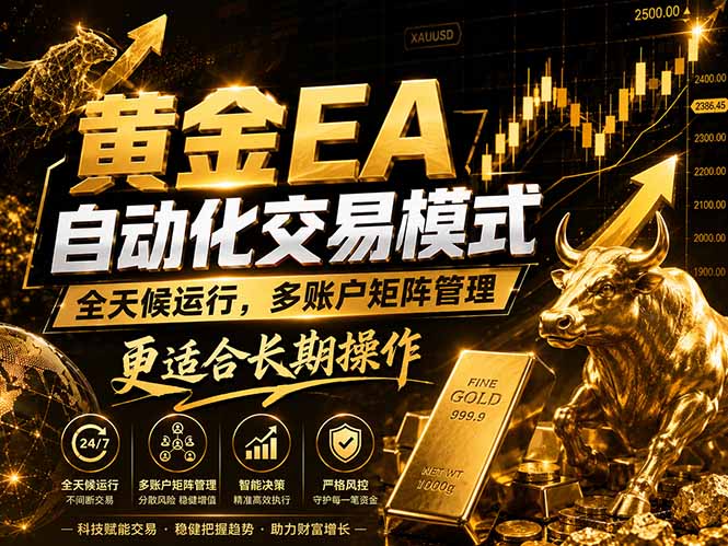 黄金EA量化：多窗口矩阵稳定运行，系统自动执行，收益空间持续放大-百盟网