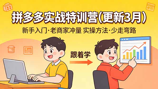 拼多多实战特训营(更新3月-百盟网