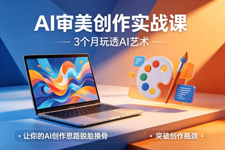 AI审美创作实战课,3个月玩透AI艺术,让你的AI创作思路脱胎换骨,突破创作瓶颈(更新0706)-百盟网
