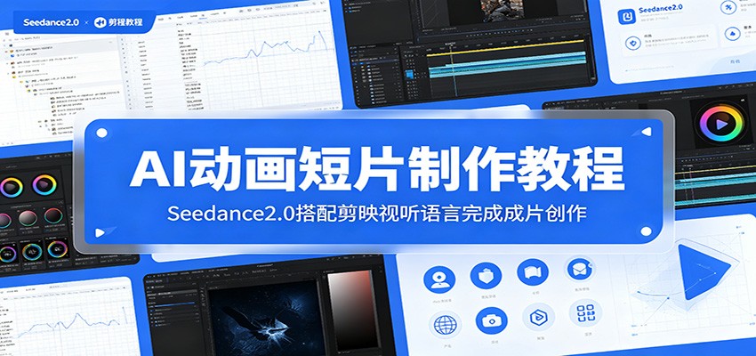 AI动画短片制作教程：Seedance2.0搭配剪映视听语言完成成片创作-百盟网