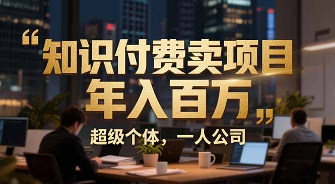 从0到年入百万:超级个体实战心得公开,个人IP×精准引流×成交系统全拆解-百盟网