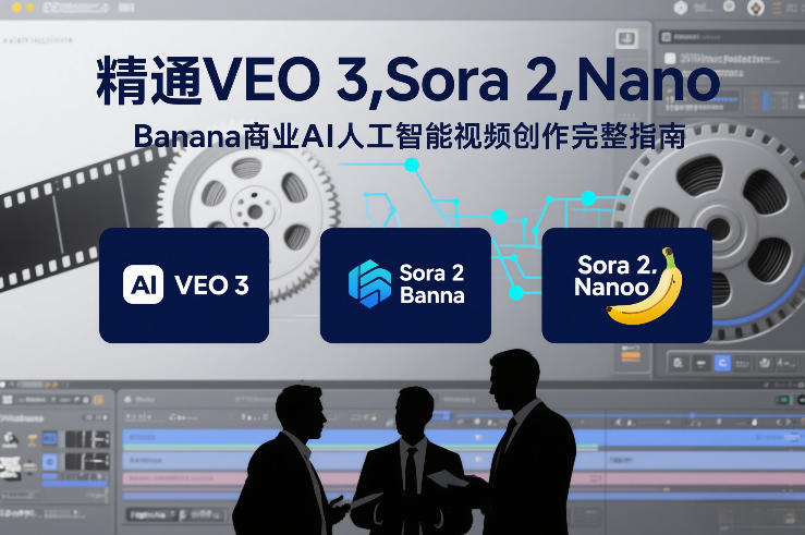 精通VEO 3，Sora 2，Nano Banana商业AI人工智能视频创作完整指南-百盟网