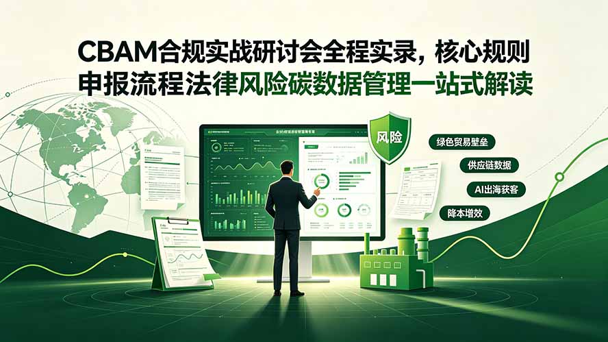 CBAM合规实战研讨会全程实录,核心规则申报流程法律风险碳数据管理一站式解读-百盟网