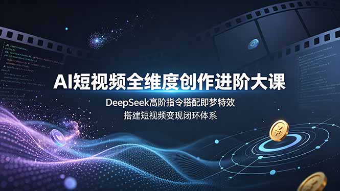 AI短视频全维度创作进阶大课，DeepSeek高阶指令搭配即梦特效，搭建短视频变现闭环体系-百盟网
