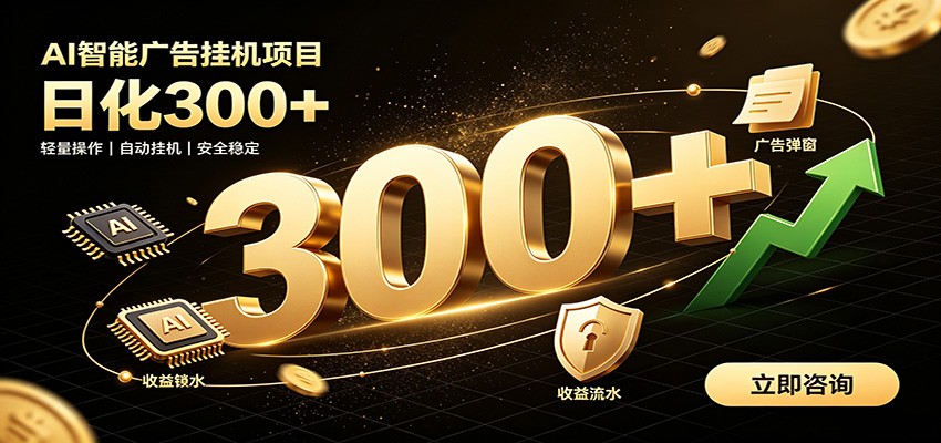 捡钱方法教学，AI广告全新玩法，月入过万无压力，适合各类人群兼职创业-百盟网
