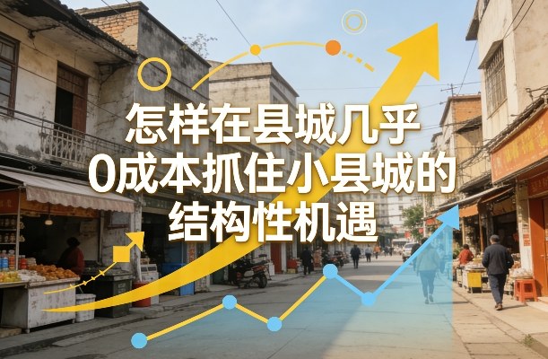 付费文章:怎样在县城几乎0成本抓住小县城的结构性机遇-百盟网