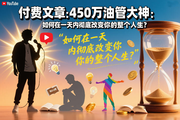 付费文章：450万油管大神：如何在一天内彻底改变你的整个人生？-百盟网