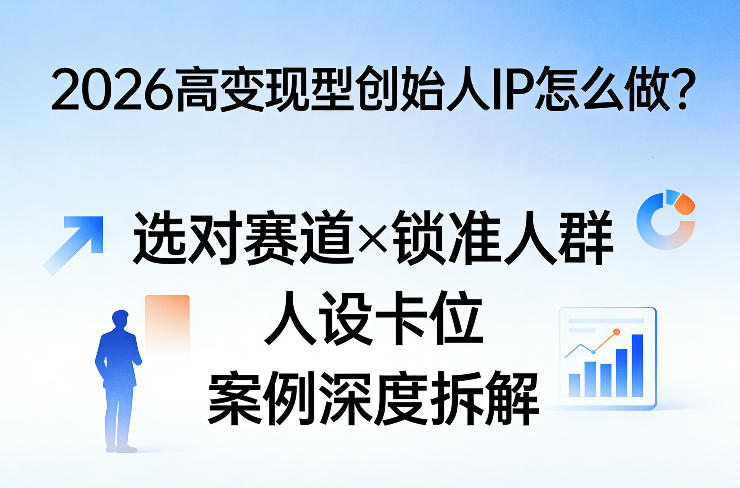 2026高变现型创始人IP怎么做?选对赛道×锁准人群×人设卡位×案例深度拆解-百盟网