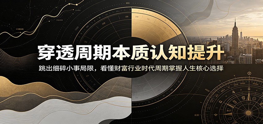 穿透周期本质认知提升:跳出细碎小事局限,看懂财富行业时代周期掌握人生核心选择-百盟网