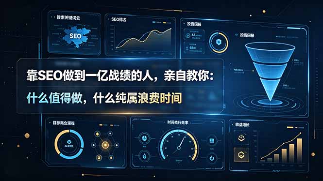 靠SEO做到一亿战绩的人，亲自教你：什么值得做，什么纯属浪费时间【原创双语字幕】-百盟网