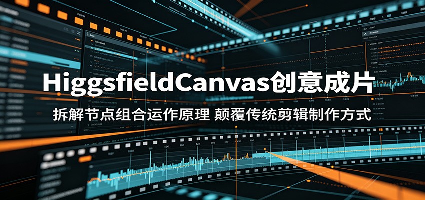 HiggsfieldCanvas创意成片：拆解节点组合运作原理，颠覆传统剪辑制作方式-百盟网
