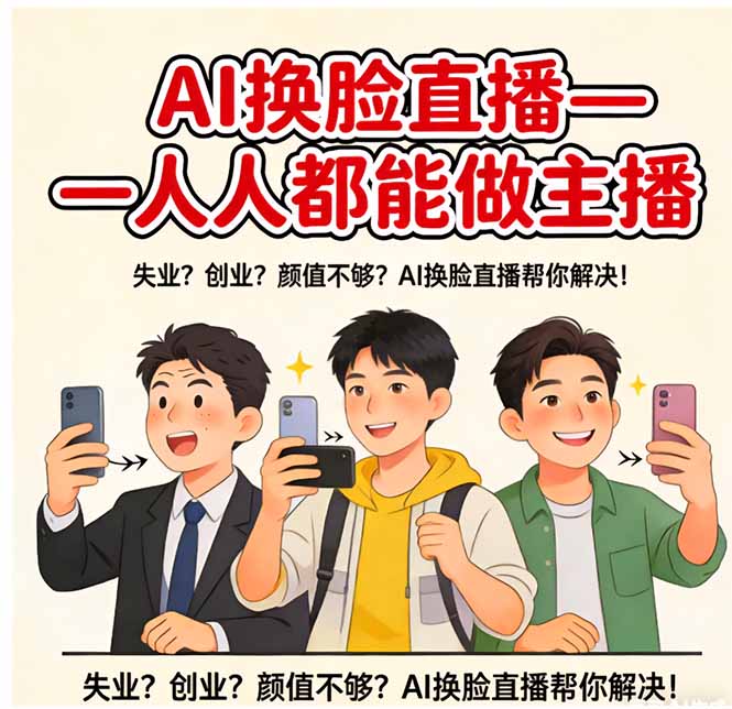 AI换脸直播,人人都能做主播-百盟网