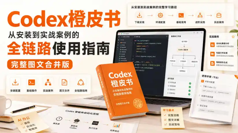 Codex橙皮书,从安装到实战案例的全链路使用指南,完整图文合并版-百盟网