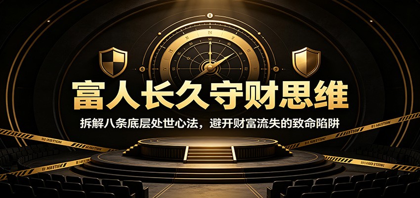 富人长久守财思维:拆解八条底层处世心法,避开财富流失的致命陷阱-百盟网