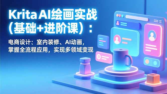 Krita AI绘画实战(基础+进阶课-百盟网