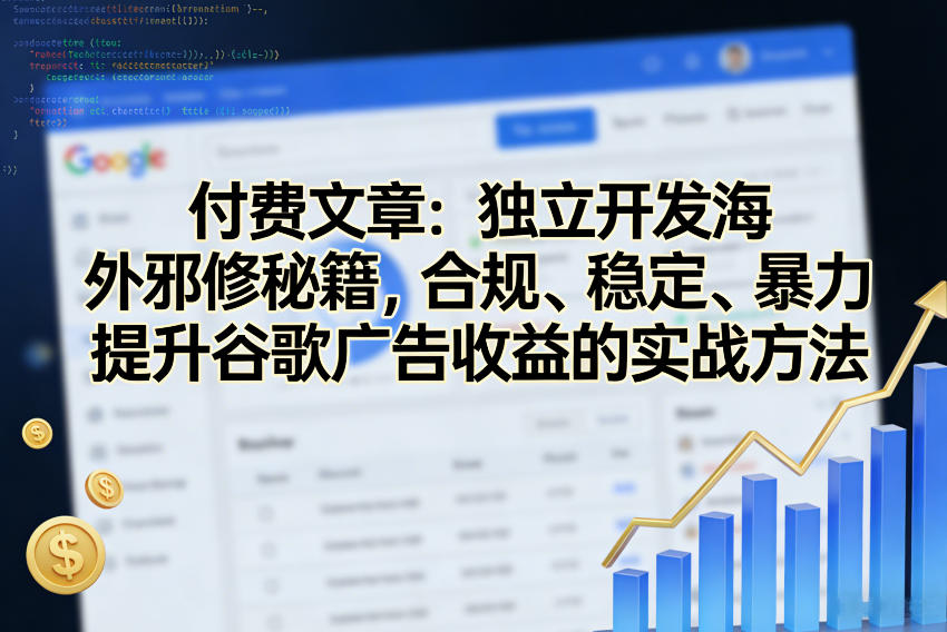 付费文章：独立开发海外邪修秘籍，合规、稳定、暴力提升谷歌广告收益的实战方法-百盟网