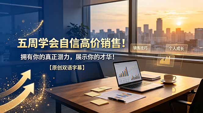 五周学会自信高价销售！拥有你的真正潜力，展示你的才华！【原创双语字幕】-百盟网